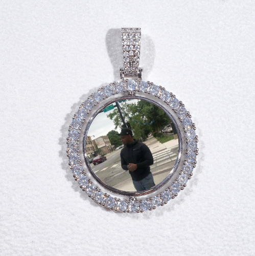 3D Spinning 2-Faced Custom Picture Pendant