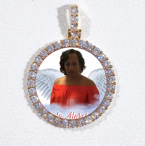 3D CIRCLE CUSTOM PICTURE PENDANT SMALL SIZE