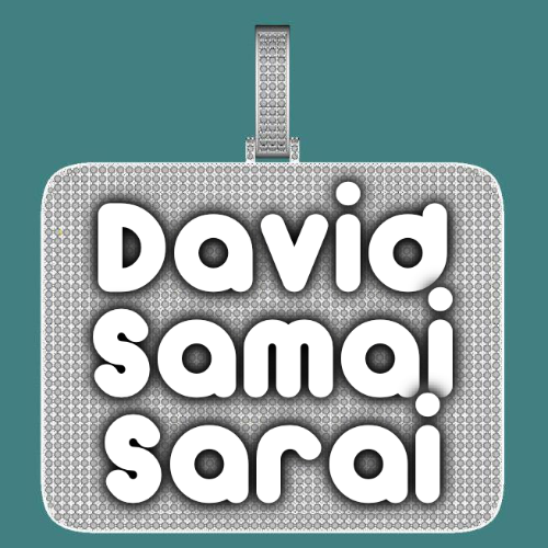 CUSTOM LETTER NECKLACE 3D BIG SQUARE