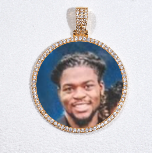 MEDIUM 3D CIRCLE CUSTOM PICTURE PENDANT