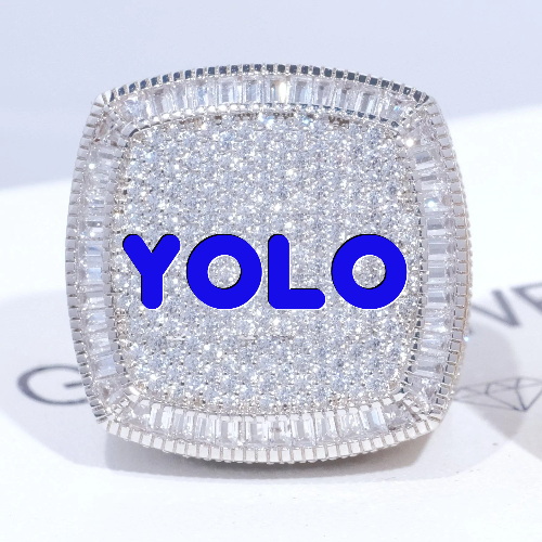 CUSTOM LETTER 3D ICED RING