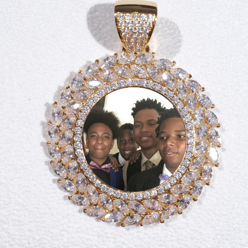 Large 3D Wheat Ear Custom Picture Pendant