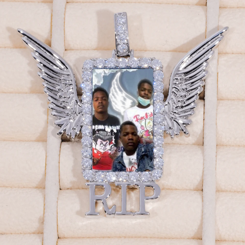 RIP WING 3D CUSTOM PICTURE PENDANT