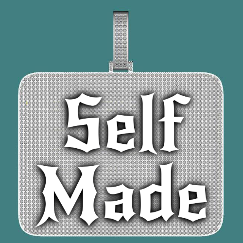 CUSTOM LETTER NECKLACE 3D BIG SQUARE