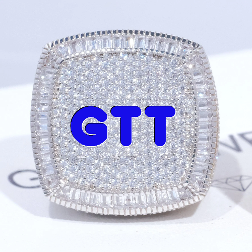CUSTOM LETTER 3D ICED RING