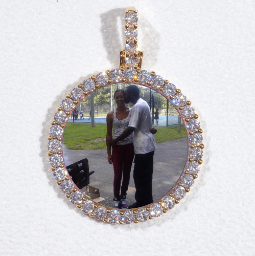 3D CIRCLE CUSTOM PICTURE PENDANT SMALL SIZE