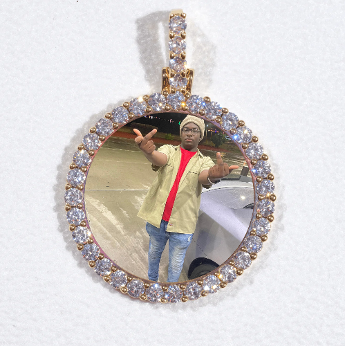 3D CIRCLE CUSTOM PICTURE PENDANT SMALL SIZE