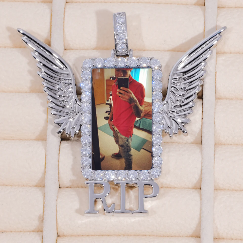 RIP WING 3D CUSTOM PICTURE PENDANT