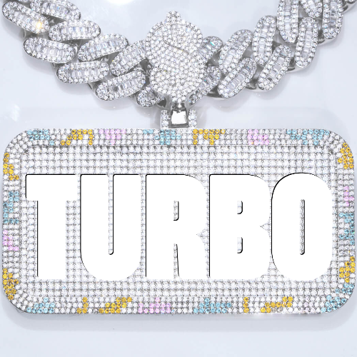 CUSTOM LETTER NECKLACE 3D COLORFUL SQUARE