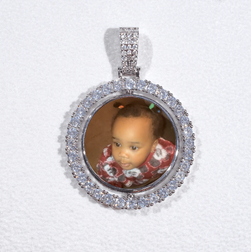 3D Spinning 2-Faced Custom Picture Pendant