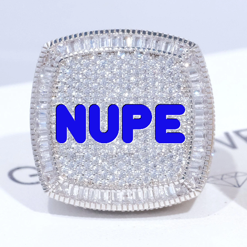 CUSTOM LETTER 3D ICED RING