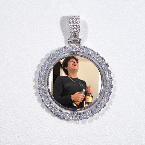 3D Spinning 2-Faced Custom Picture Pendant