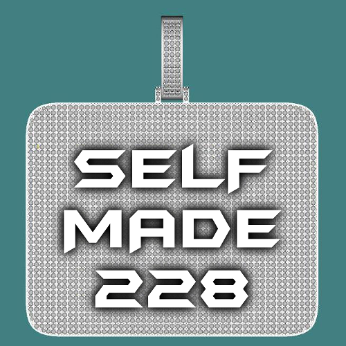 CUSTOM LETTER NECKLACE 3D BIG SQUARE