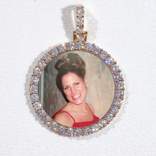 3D CIRCLE CUSTOM PICTURE PENDANT SMALL SIZE