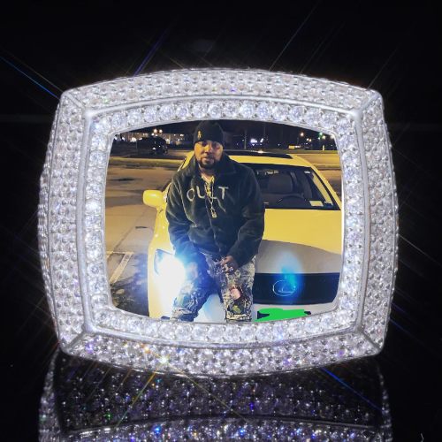 3D CUSTOM PICTURE ICED RING