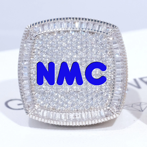 CUSTOM LETTER 3D ICED RING