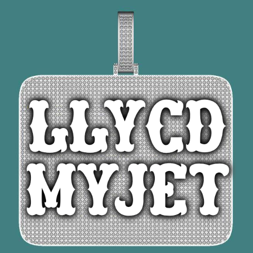 CUSTOM LETTER NECKLACE 3D BIG SQUARE
