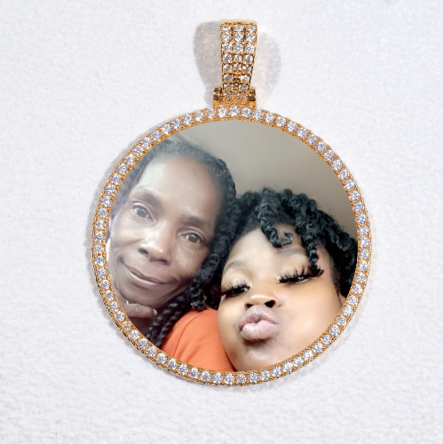 MEDIUM 3D CIRCLE CUSTOM PICTURE PENDANT