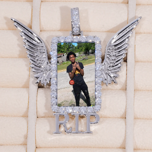 RIP WING 3D CUSTOM PICTURE PENDANT