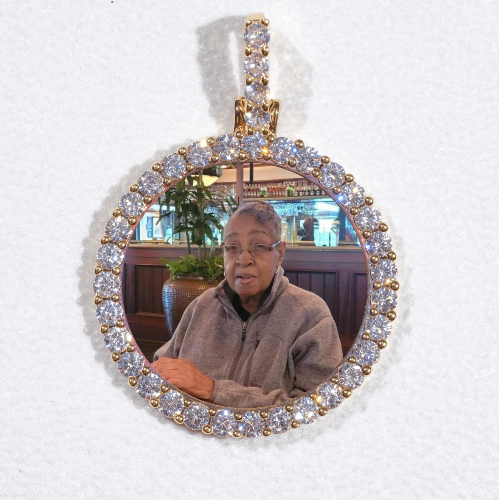 3D CIRCLE CUSTOM PICTURE PENDANT SMALL SIZE