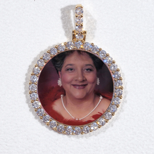 3D CIRCLE CUSTOM PICTURE PENDANT SMALL SIZE