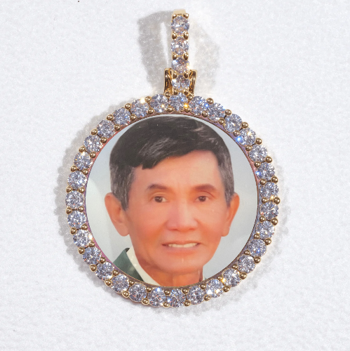 3D CIRCLE CUSTOM PICTURE PENDANT SMALL SIZE