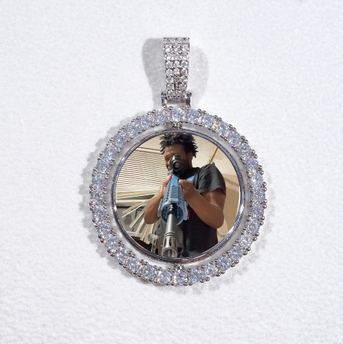 3D Spinning 2-Faced Custom Picture Pendant