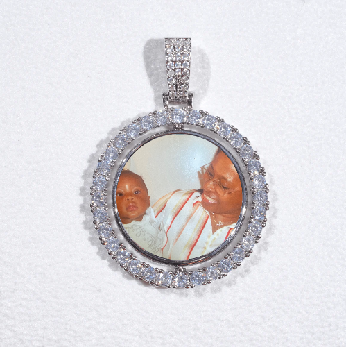 3D Spinning 2-Faced Custom Picture Pendant