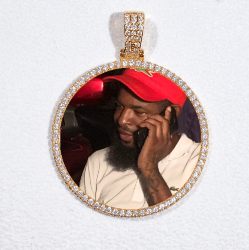MEDIUM 3D CIRCLE CUSTOM PICTURE PENDANT