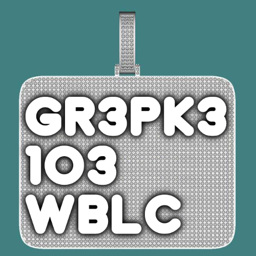 CUSTOM LETTER NECKLACE 3D BIG SQUARE