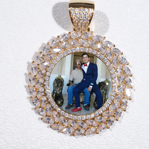 Large 3D Wheat Ear Custom Picture Pendant