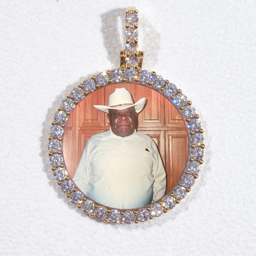 3D CIRCLE CUSTOM PICTURE PENDANT SMALL SIZE
