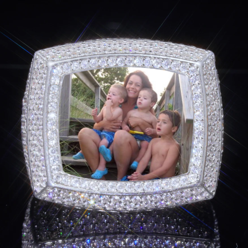 3D CUSTOM PICTURE ICED RING