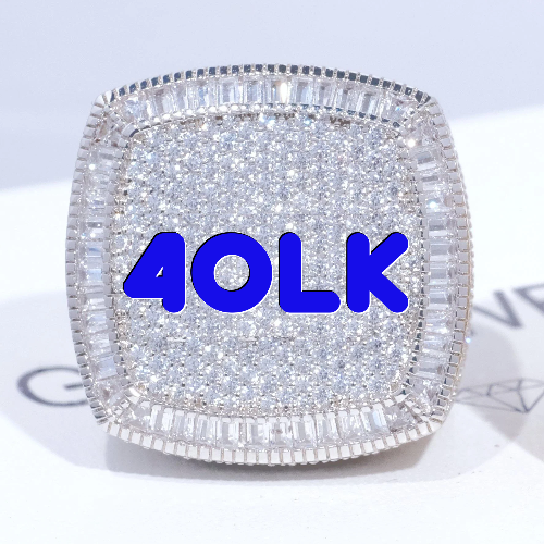 CUSTOM LETTER 3D ICED RING