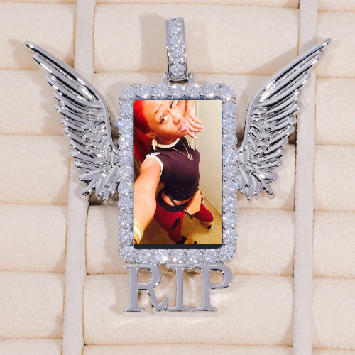RIP WING 3D CUSTOM PICTURE PENDANT