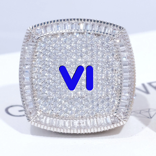 CUSTOM LETTER 3D ICED RING
