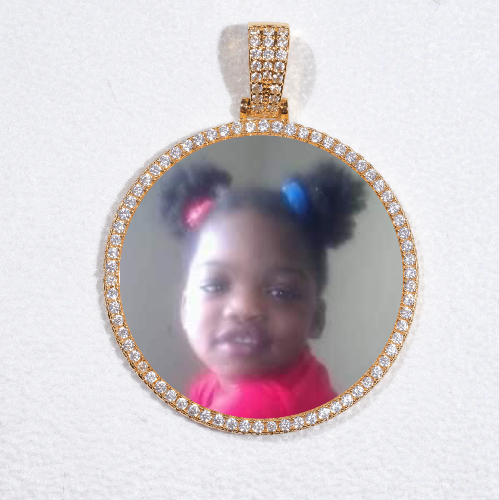 MEDIUM 3D CIRCLE CUSTOM PICTURE PENDANT