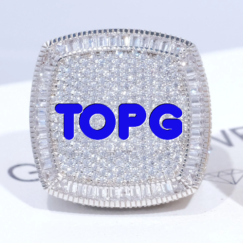 CUSTOM LETTER 3D ICED RING