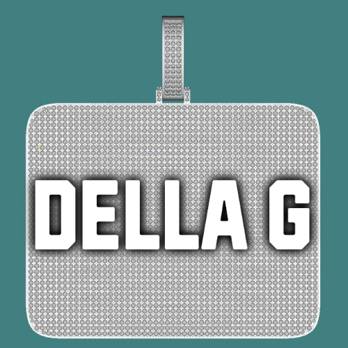 CUSTOM LETTER NECKLACE 3D BIG SQUARE
