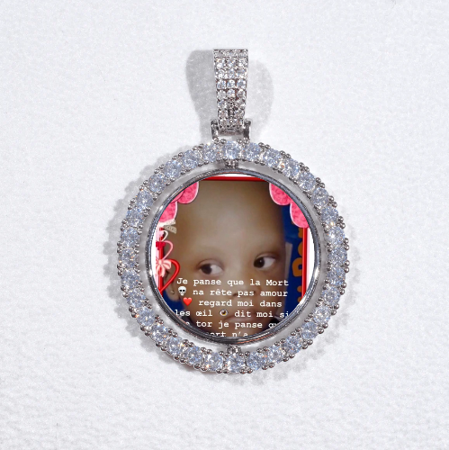 3D Spinning 2-Faced Custom Picture Pendant