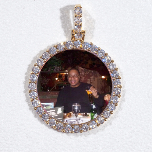 3D CIRCLE CUSTOM PICTURE PENDANT SMALL SIZE