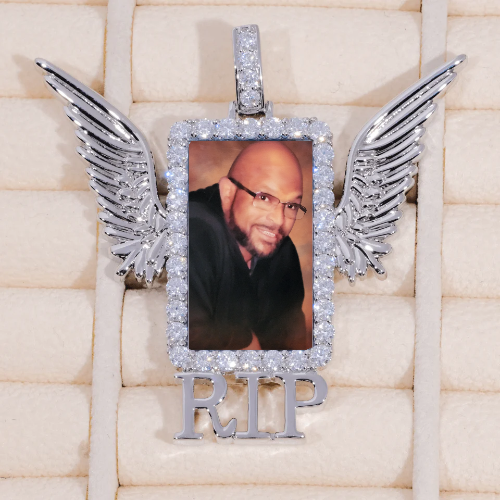 RIP WING 3D CUSTOM PICTURE PENDANT