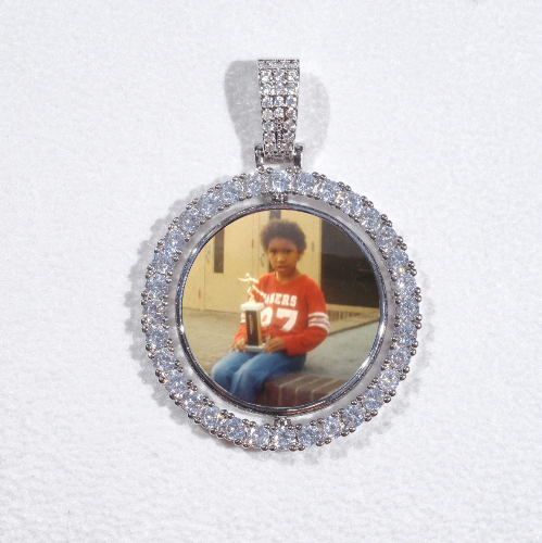 3D Spinning 2-Faced Custom Picture Pendant