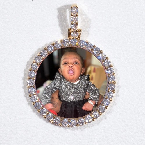 3D CIRCLE CUSTOM PICTURE PENDANT SMALL SIZE