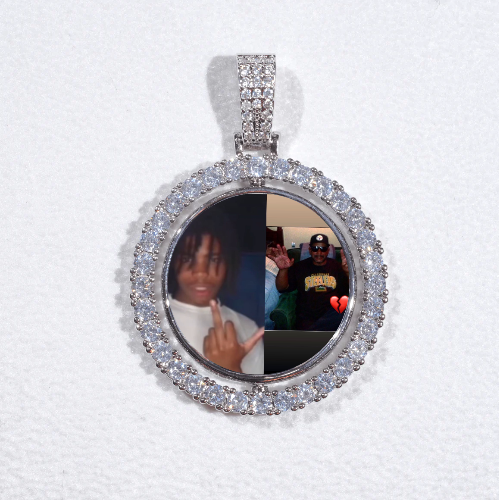 3D Spinning 2-Faced Custom Picture Pendant