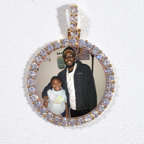 3D CIRCLE CUSTOM PICTURE PENDANT SMALL SIZE
