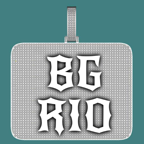 CUSTOM LETTER NECKLACE 3D BIG SQUARE
