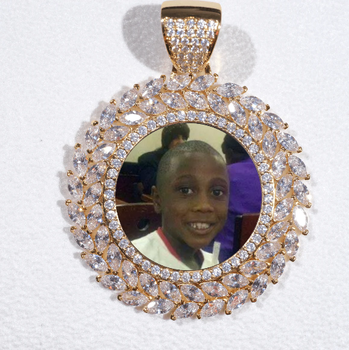 Large 3D Wheat Ear Custom Picture Pendant