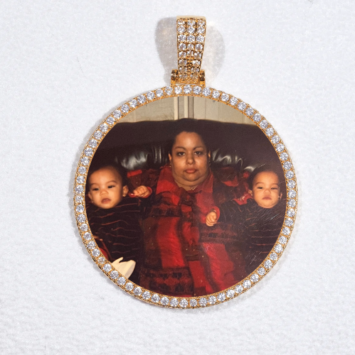MEDIUM 3D CIRCLE CUSTOM PICTURE PENDANT