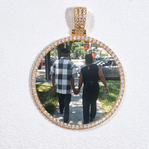 MEDIUM 3D CIRCLE CUSTOM PICTURE PENDANT